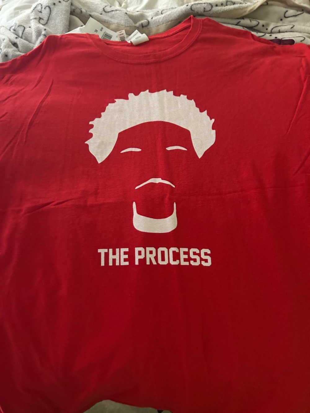 Red 'The Process' Graphic Men's T-Shirt
